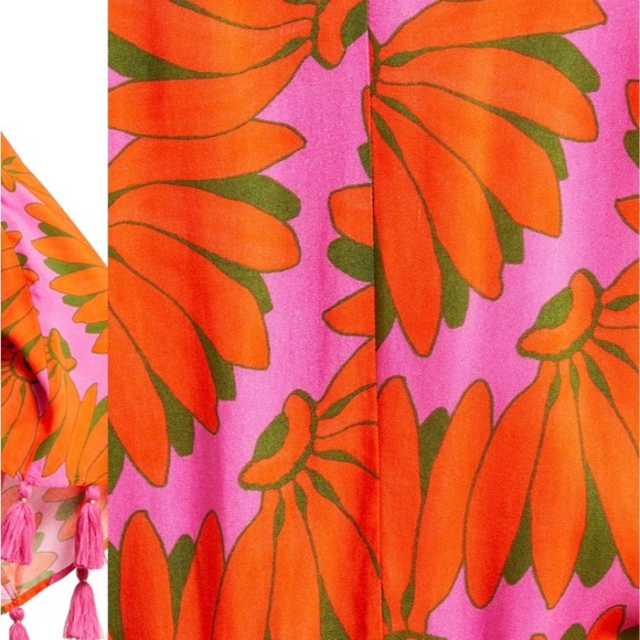 Farm Rio Copacabana Long Sleeve Cover-up Dress, XS, NWT - Picture 4 of 9